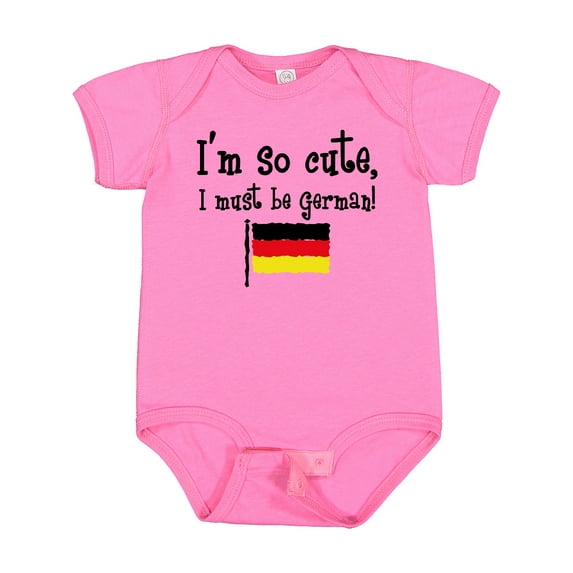 Inktastic So Cute German Boys or Girls Baby Bodysuit