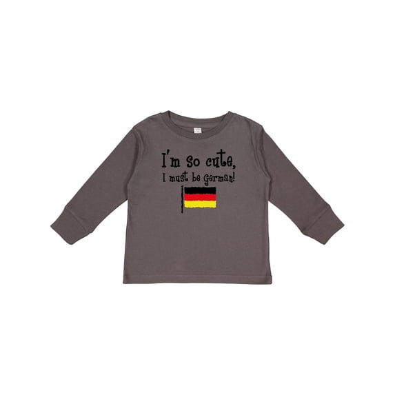 Inktastic So Cute German Boys or Girls Long Sleeve Toddler T-Shirt
