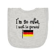 thumbnail image 1 of Inktastic So Cute German Newborn Bib, 1 of 3