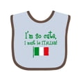 thumbnail image 1 of Inktastic So Cute Italian Boys or Girls Baby Bib, 1 of 4