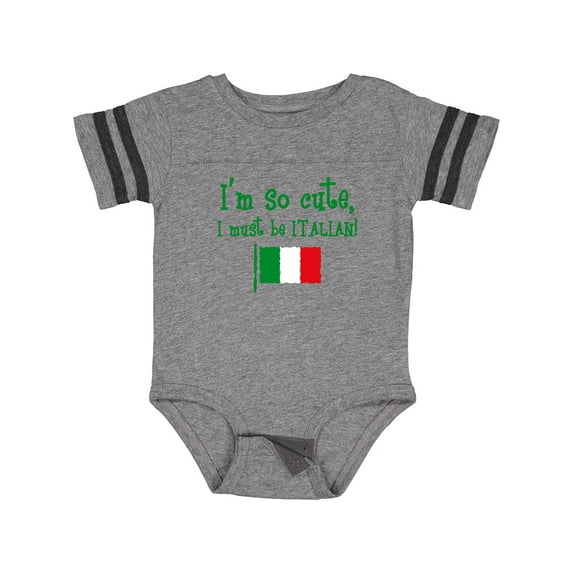 Inktastic So Cute Italian Boys or Girls Baby Bodysuit