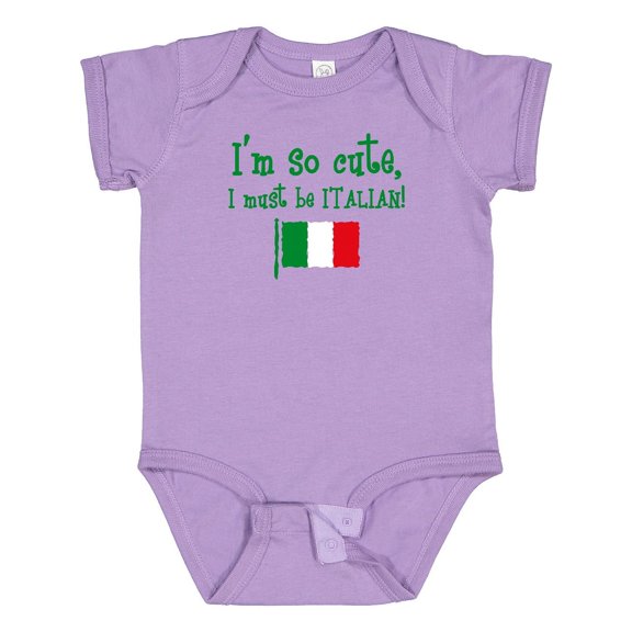 Inktastic So Cute Italian Boys or Girls Baby Bodysuit