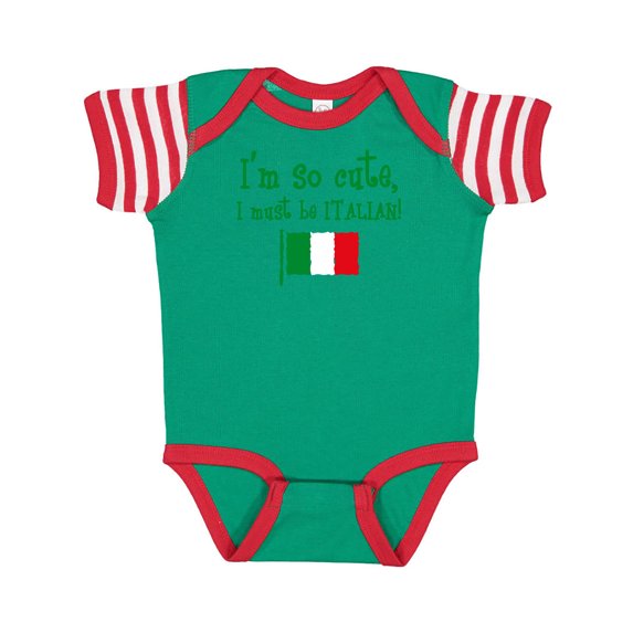 Inktastic So Cute Italian Boys or Girls Baby Bodysuit