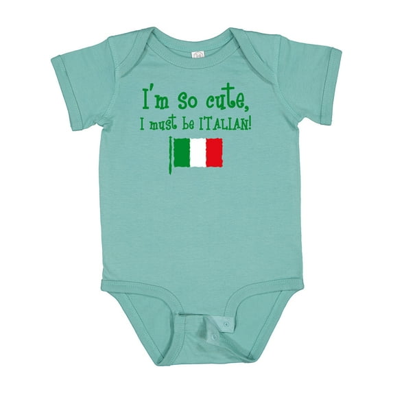 Inktastic So Cute Italian Boys or Girls Baby Bodysuit
