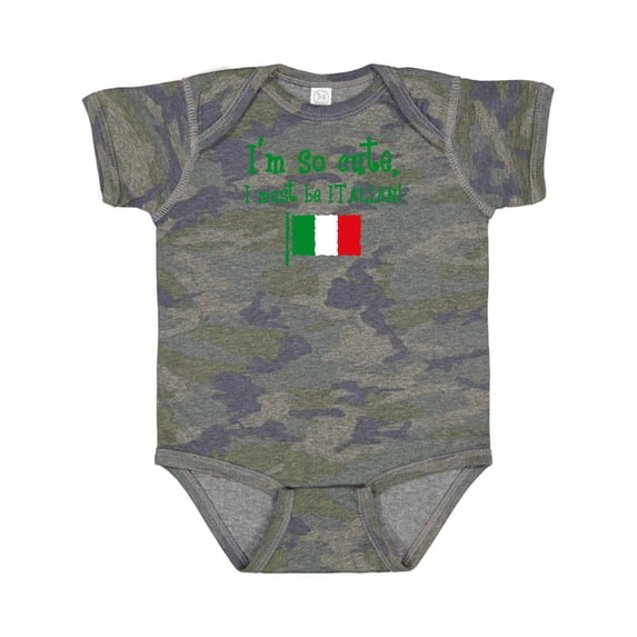 Inktastic So Cute Italian Boys or Girls Baby Bodysuit