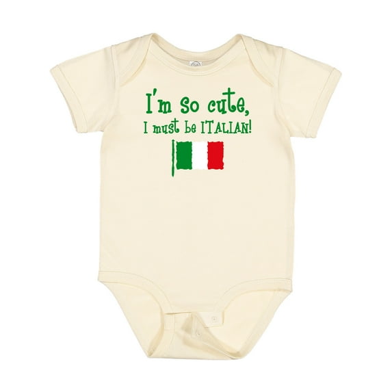 Inktastic So Cute Italian Boys or Girls Baby Bodysuit