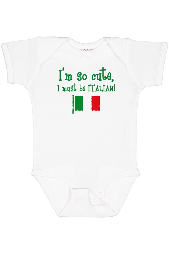 So Cute Italian Boys or Girls Baby Bodysuit