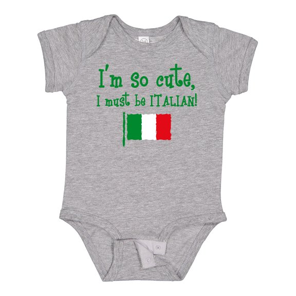 Inktastic So Cute Italian Boys or Girls Baby Bodysuit