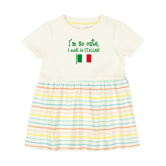 Inktastic So Cute Italian Girls Baby Dress