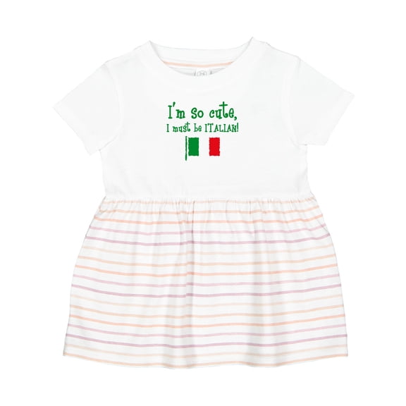 Inktastic So Cute Italian Girls Baby Dress