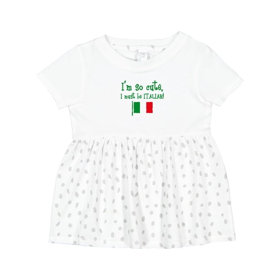 Inktastic So Cute Italian Girls Baby Dress