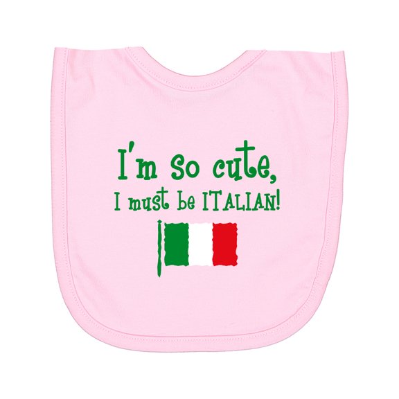 Inktastic So Cute Italian Newborn Bib