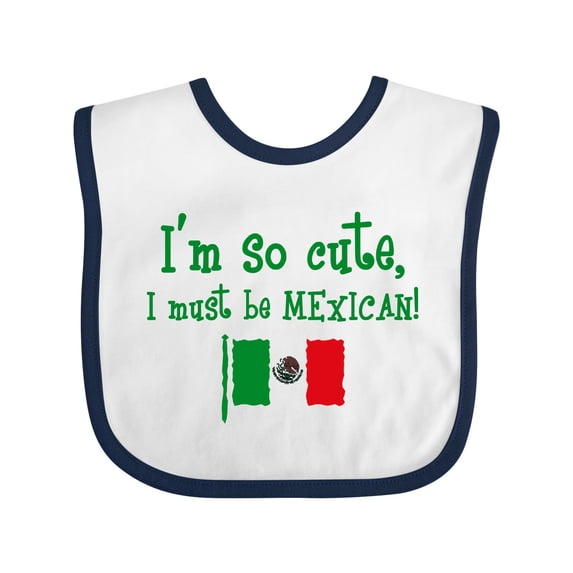 Inktastic So Cute Mexican Boys or Girls Baby Bib