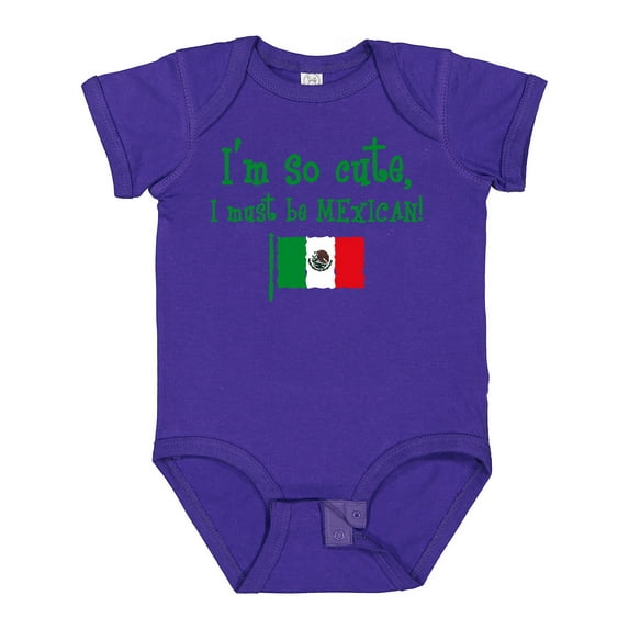 Inktastic So Cute Mexican Boys or Girls Baby Bodysuit