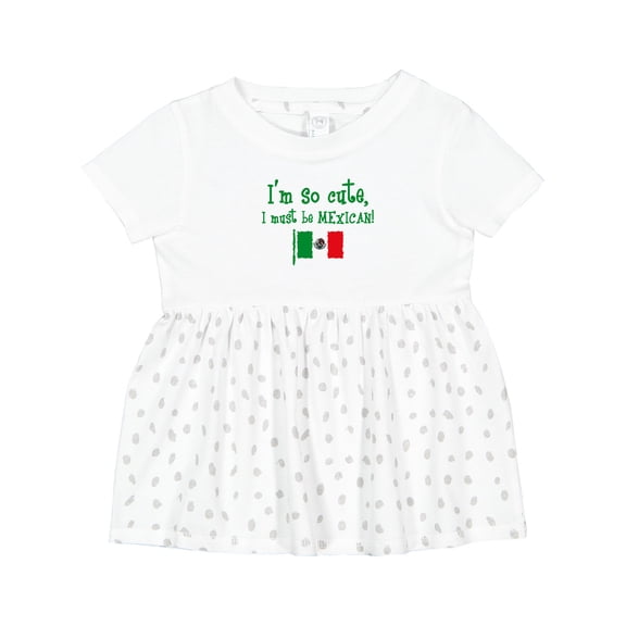 Inktastic So Cute Mexican Girls Baby Dress