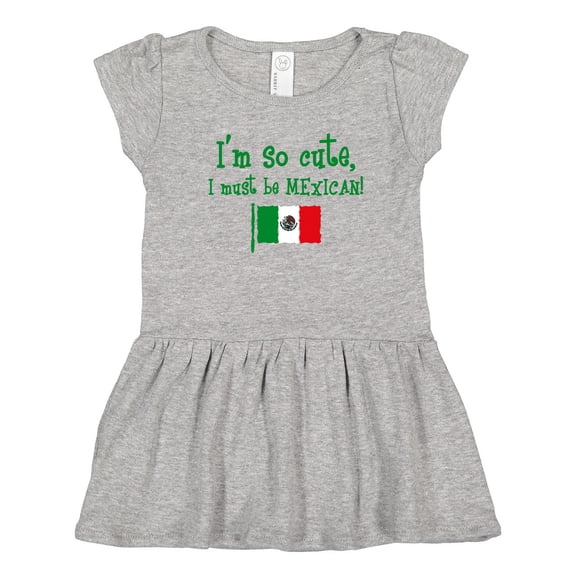 Inktastic So Cute Mexican Girls Toddler Dress