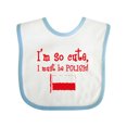 thumbnail image 1 of Inktastic So Cute Polish Boys or Girls Baby Bib, 1 of 4