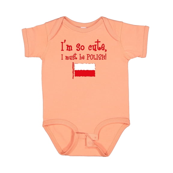 Inktastic So Cute Polish Boys or Girls Baby Bodysuit