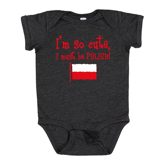 Inktastic So Cute Polish Boys or Girls Baby Bodysuit
