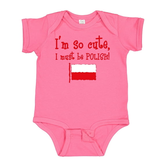 Inktastic So Cute Polish Boys or Girls Baby Bodysuit