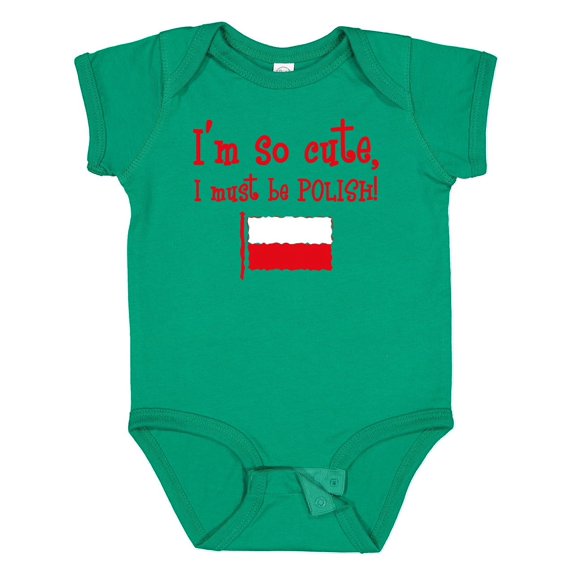 Inktastic So Cute Polish Boys or Girls Baby Bodysuit