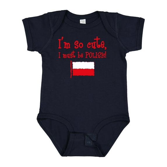 Inktastic So Cute Polish Boys or Girls Baby Bodysuit