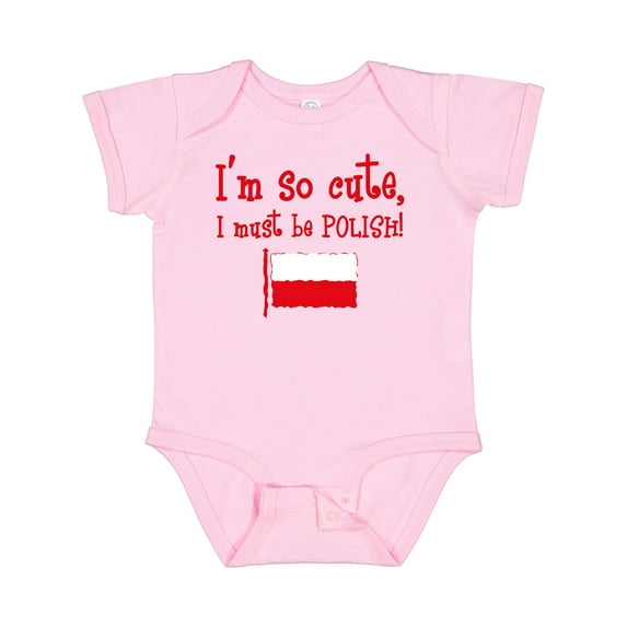 Inktastic So Cute Polish Boys or Girls Baby Bodysuit