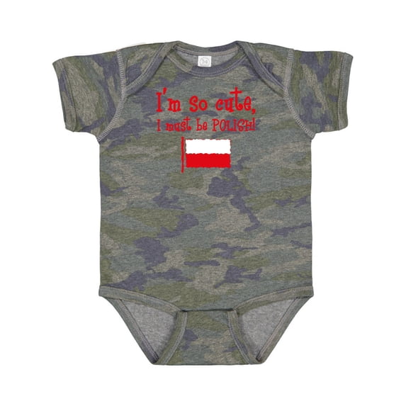Inktastic So Cute Polish Boys or Girls Baby Bodysuit