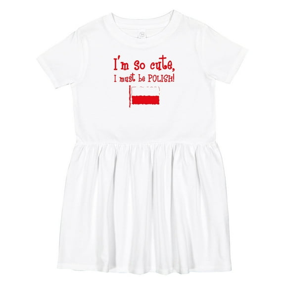 Inktastic So Cute Polish Girls Toddler Dress