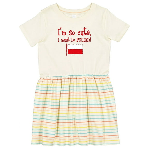 Inktastic So Cute Polish Girls Toddler Dress