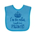 thumbnail image 1 of Inktastic So Cute Prince Boys Baby Bib, 1 of 4