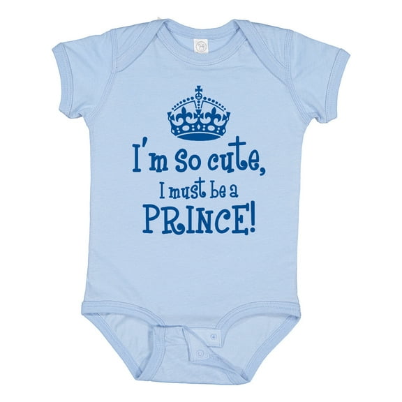 Inktastic So Cute Prince Boys Baby Bodysuit