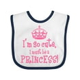 thumbnail image 1 of Inktastic So Cute Princess Girls Baby Bib, 1 of 4