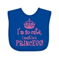 thumbnail image 1 of Inktastic So Cute Princess Girls Baby Bib, 1 of 4