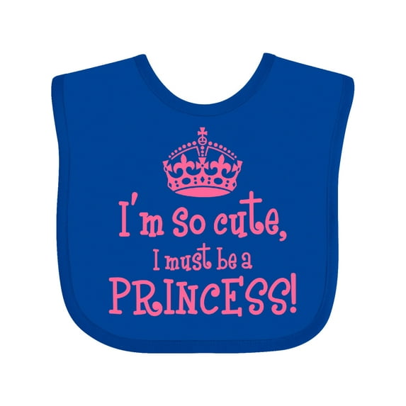 Inktastic So Cute Princess Girls Baby Bib