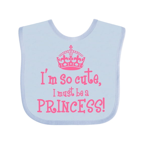 Inktastic So Cute Princess Girls Baby Bib