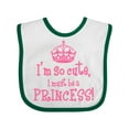 thumbnail image 1 of Inktastic So Cute Princess Girls Baby Bib, 1 of 4
