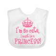thumbnail image 1 of Inktastic So Cute Princess Girls Baby Bib, 1 of 4