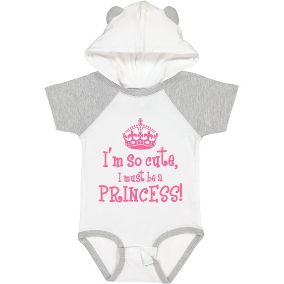 Inktastic So Cute Princess Girls Baby Bodysuit