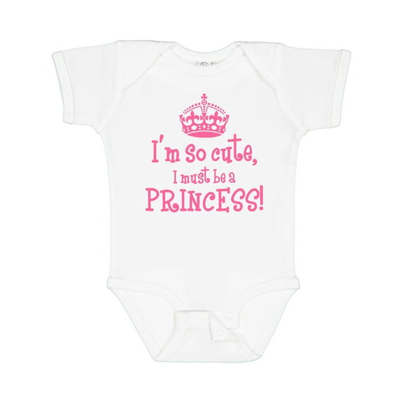 Inktastic So Cute Princess Girls Baby Bodysuit