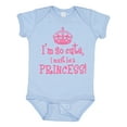 thumbnail image 1 of Inktastic So Cute Princess Girls Baby Bodysuit, 1 of 5