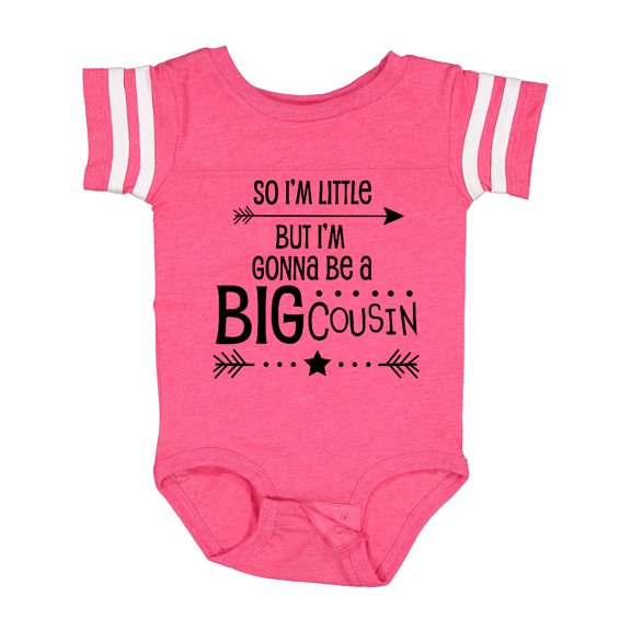 Inktastic So I'm Little, but I'm Gonna Be a Big Cousin Boys or Girls Baby Bodysuit