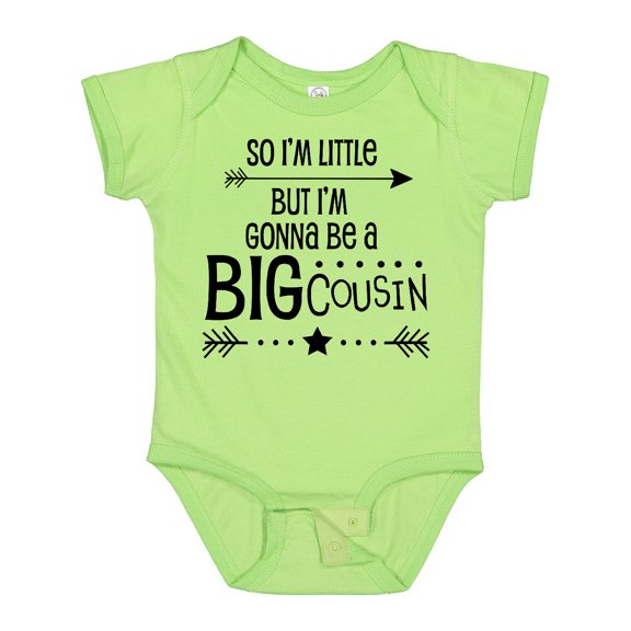 Inktastic So I'm Little, but I'm Gonna Be a Big Cousin Boys or Girls Baby Bodysuit