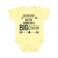 thumbnail image 1 of Inktastic So I'm Little, but I'm Gonna Be a Big Cousin Boys or Girls Baby Bodysuit, 1 of 5