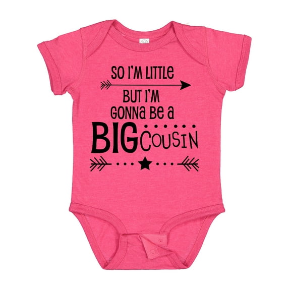 Inktastic So I'm Little, but I'm Gonna Be a Big Cousin Boys or Girls Baby Bodysuit