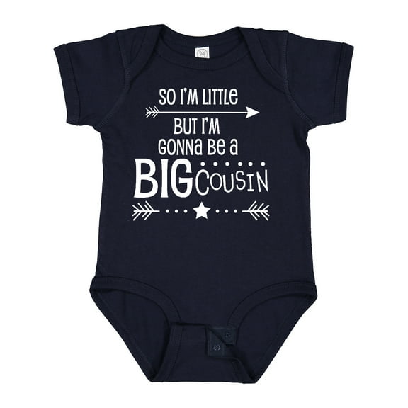 Inktastic So I'm Little, but I'm Gonna Be a Big Cousin Boys or Girls Baby Bodysuit
