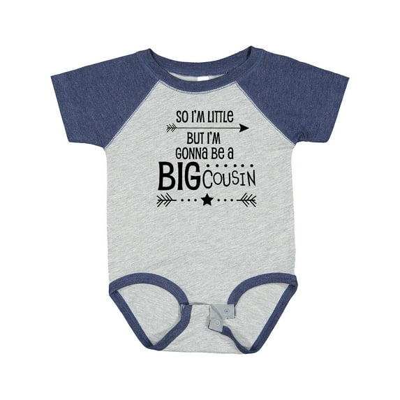 Inktastic So I'm Little, but I'm Gonna Be a Big Cousin Boys or Girls Baby Bodysuit