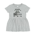 thumbnail image 1 of Inktastic So I'm Little, but I'm Gonna Be a Big Cousin Girls Baby Dress, 1 of 5