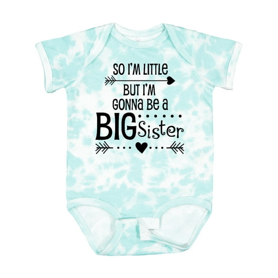 Inktastic So I'm Little, but I'm Gonna Be a Big Sister Girls Baby Bodysuit