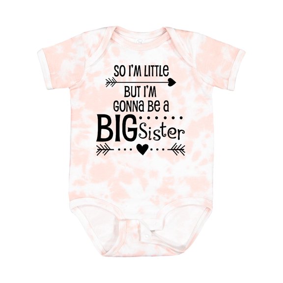 Inktastic So I'm Little, but I'm Gonna Be a Big Sister Girls Baby Bodysuit